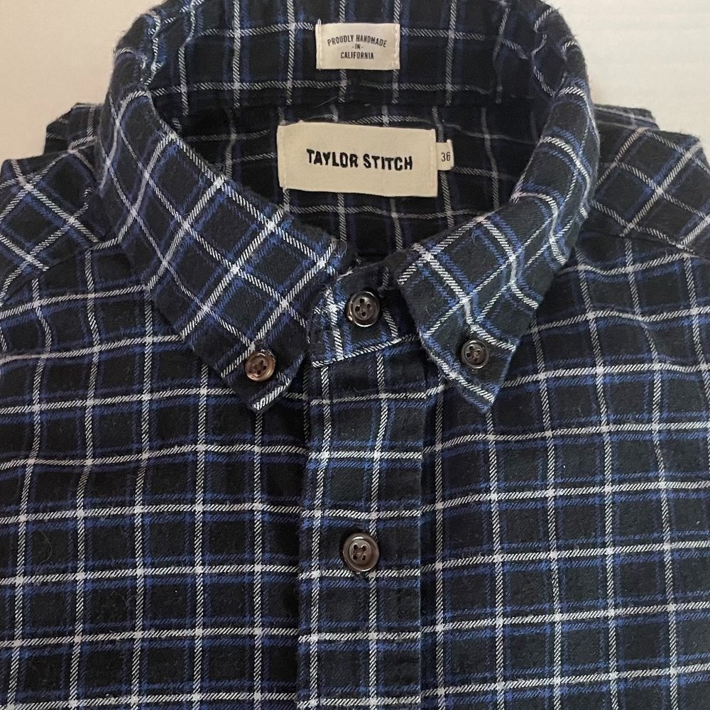 Taylor Stitch The Jack Flannel Plaid Shirt Men’s 36 Gorpcore Outdoors Camping